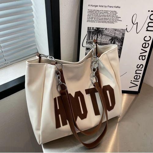 Large Capacity Tote Bag Fashion Shoulder Underarm Student Class Commuting Girls