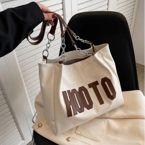 Large Capacity Tote Bag Fashion Shoulder Underarm Student Class Commuting Girls