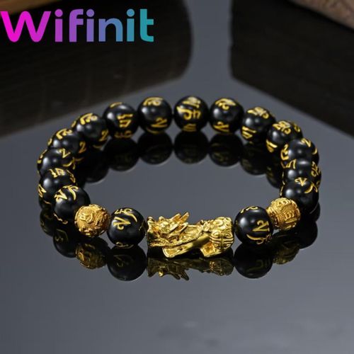 Feng Shui Black Obsidian Wealth Bracelet