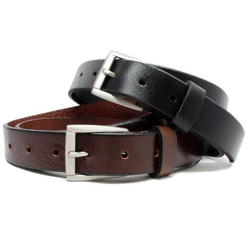Other 2 Pack of Men's Designer Faux Leather Belts - Black,Brown