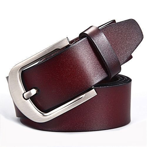 Other 2 Pack of Men's Designer Faux Leather Belts - Black,Brown