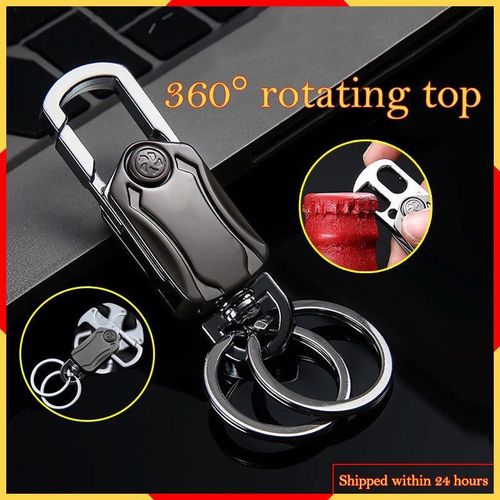 Fidget Cube Keychain  Holder Car Keychain Key Ring Motor Car Key