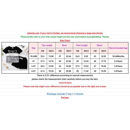 Catpapa Boys Clothes Set Letter Print Short Sleeve T-Shirt For 1-5 Years Old 2 Pcs
