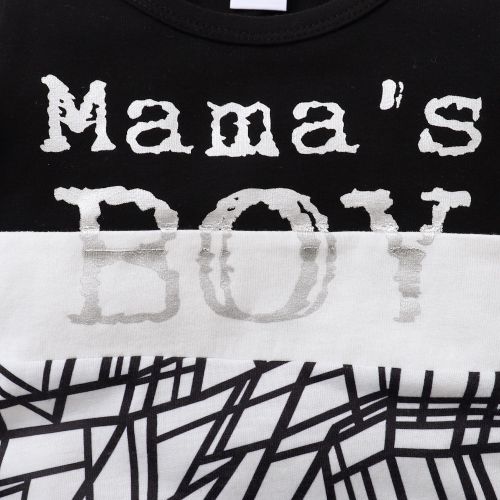 Catpapa Boys Clothes Set Letter Print Short Sleeve T-Shirt For 1-5 Years Old 2 Pcs