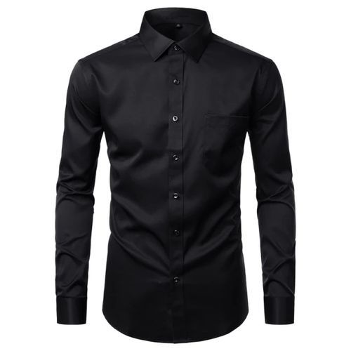 Mens Official Shirts Cotton Long Sleeve 5 Pieces - Multicolor, Color May Vary