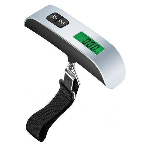 Portable Scale Digital LCD Display 50kg Electronic Luggage Scale-Black