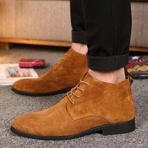 Men's Oxfords Formal Chelsea Business Shoes Loafers Official Brown