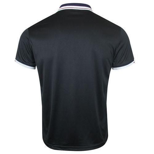 Berrykey Mens Formal Shirts Casual Round Neck Short Sleeved T-shirt Polos Black