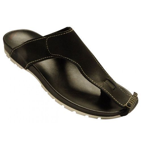 Men's Leather Casual Designer Sandals - Black