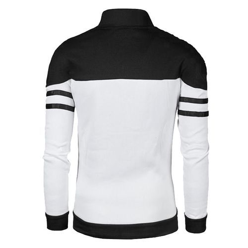 Berrykey Mens Lightweight Winter Varsity Jackets Comfort Casual Sport White