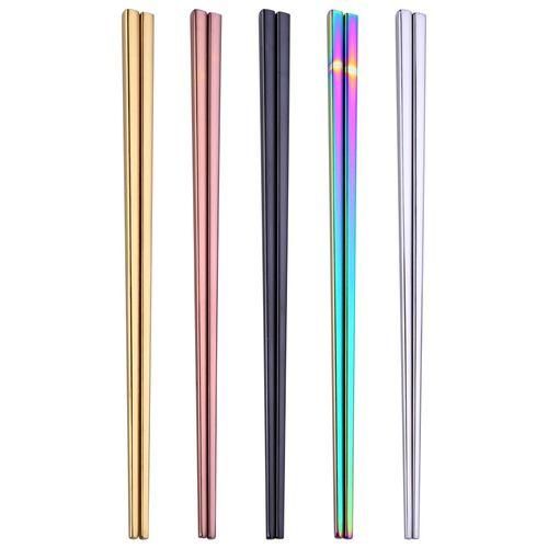 Titaniumplated 304 Stainless Steel Chopsticks Goldplated