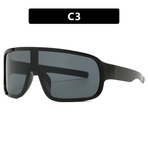 European and American Outdoor Sports Riding Silver Glasses Mountaineering Night Riding Sunglasses One-Piece Eye Protection Bicycle Glass Sunglasses Men and Women