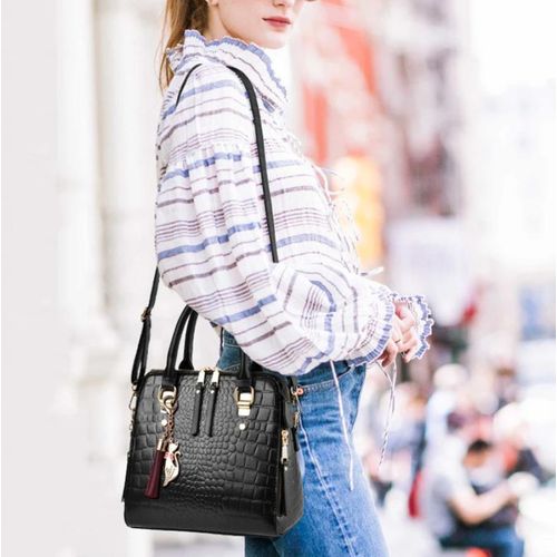 Women PU Leather Handbags Female Tassel Designer Tote Bags