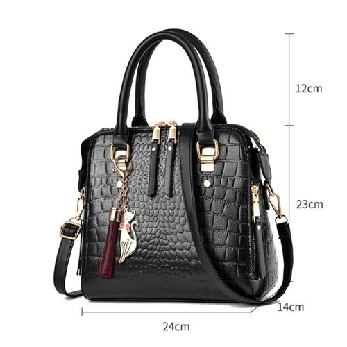 Women PU Leather Handbags Female Tassel Designer Tote Bags
