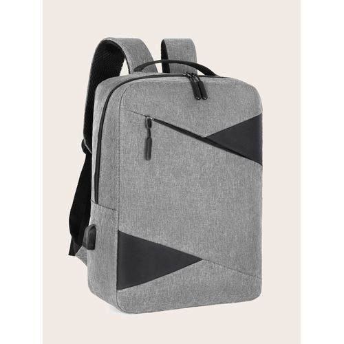 3pcs/set Large Capacity Backpack Chest Bag Long Wallet Set, Laptop Backpack, USB Charging