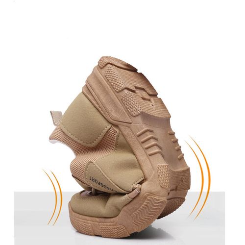 Men's Outdoor Sneakers Casual Breathable Hiking Shoes - Khaki
