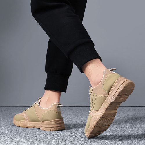 Men's Outdoor Sneakers Casual Breathable Hiking Shoes - Khaki