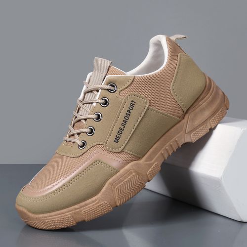 Men's Outdoor Sneakers Casual Breathable Hiking Shoes - Khaki