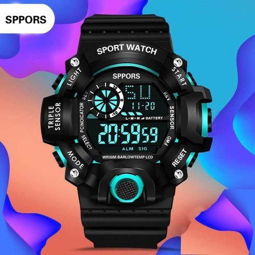 Men's LED Digital Watch Men Sport Fitness Electronic Watch Multifunction Sports