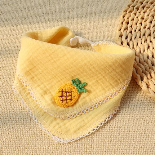 Baby Bibs Triangle Cartoon Fruit Cotton Stuff Newborn Soft