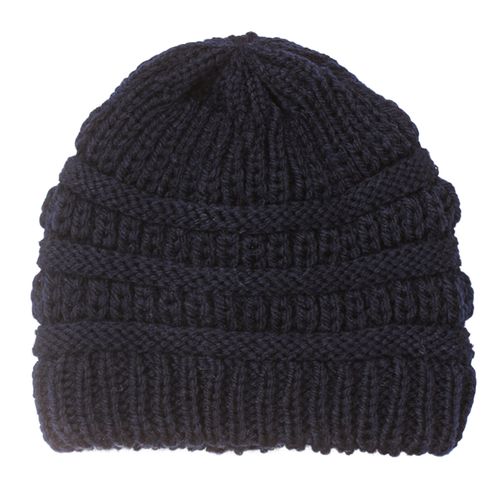Baby Hat Boys Girls Autumn Warm Outdoor Knitting Hat Navy Blue