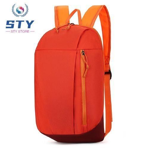 STY Teenager Small Backpack Unisex Mini Sport Bag Simple School Bag - Orange