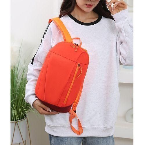 STY Teenager Small Backpack Unisex Mini Sport Bag Simple School Bag - Orange