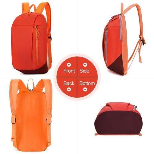 STY Teenager Small Backpack Unisex Mini Sport Bag Simple School Bag - Orange