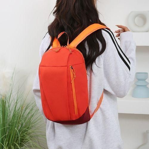 STY Teenager Small Backpack Unisex Mini Sport Bag Simple School Bag - Orange