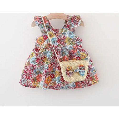 Baby Girl Cute Dress With Bag