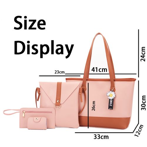 Mateamoda 4 PCS Women Bags Ladies Bags Handbags Purse Shoulder Bags Tote Bags
