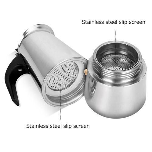 Coffeepot Stainless Steel Coffee Maker Portable Electric
