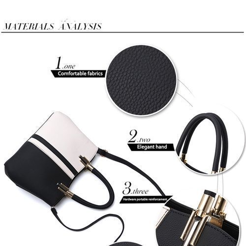 New Casual Tote Bag For Women - Black And White