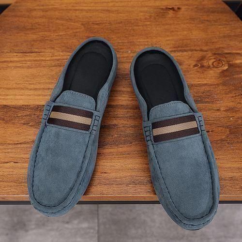 Mens Casual Half Loafers & Slip-ons Palm Slippers Open Shoes Blue
