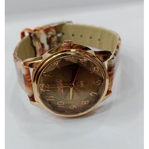 OULIJIA Floral Analog Ladies Watch - Pink