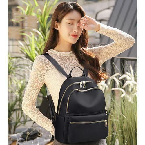Leather Ladies Bags Women's Casual Waterproof Backpack Shoulder Bags