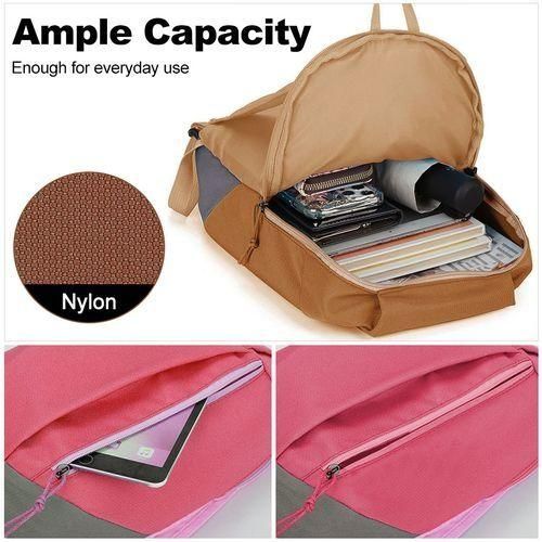STY Teenager Small Backpack Unisex Mini Sport Bag Simple School Bag - Khaki