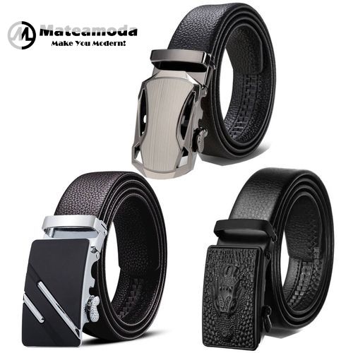 Mateamoda 3 In 1 Men Belts 3 PCS Belts Sets Automatic Buckle