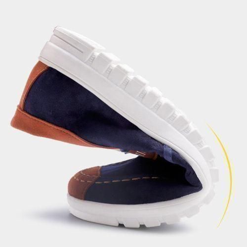 Mens Slipon Shoes Loafers Canvas Casual Sneaker Blue