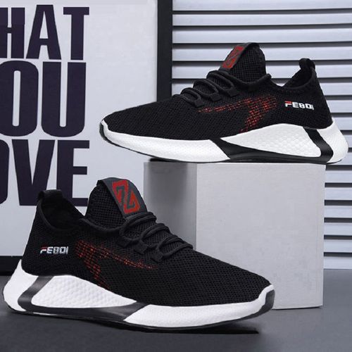 Men's Sports Shoes, Mesh Breathable Flat Soles, Sports And Comfortable Casual Shoes - Running Shoes