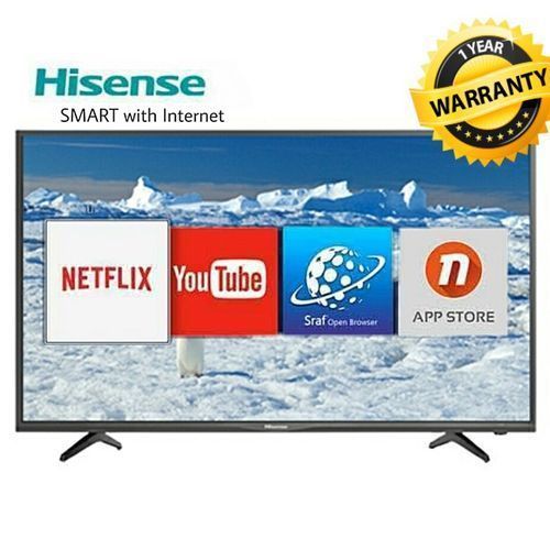 Hisense 43" 1080p Full HD Smart Television With Ready Internet On YouTube With An Inbuilt Free To Air Decoder - Black