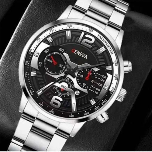 Men Simple Business Leisure Three Eyes Digital Calendar Luminous Hands Watch
