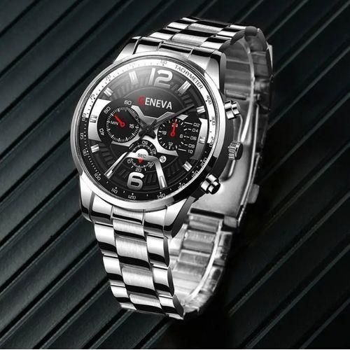 Men Simple Business Leisure Three Eyes Digital Calendar Luminous Hands Watch