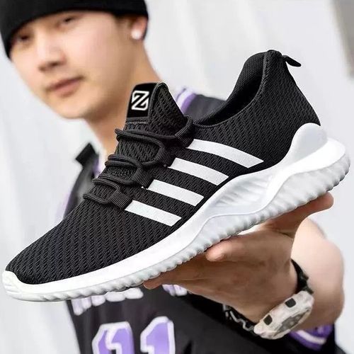 Men's Athletic Shoes Breathable Casual Sneakers - Black