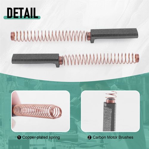 10Pcs Carbon Motor Brushes Repgoodment Parts Motor Brush for