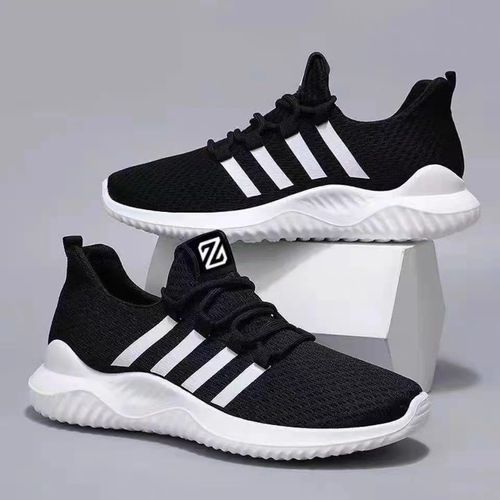 Men's Athletic Shoes Breathable Casual Sneakers - Black