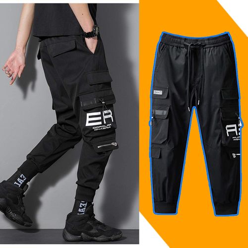Mens Jogger Overalls Running Street Men's Hip Hop Punk Sweatpants