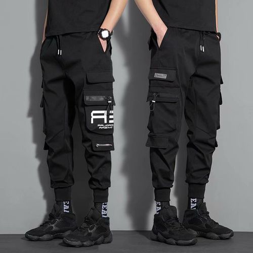 Mens Jogger Overalls Running Street Men's Hip Hop Punk Sweatpants