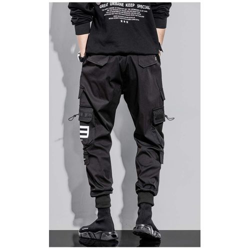 Mens Jogger Overalls Running Street Men's Hip Hop Punk Sweatpants