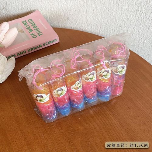 Colorful Headband Women's Black Korean Style Children's Cute Thickened Disposable Rubber Band Hair Rope Headdress Internet Celebrity Tie Hair Band